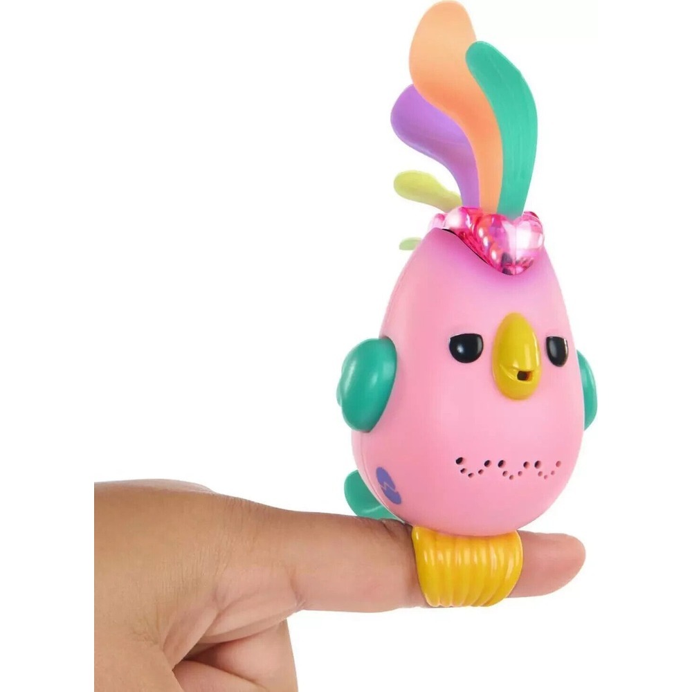 Interactive Pink Finger Parrot Bird Toy for Pets